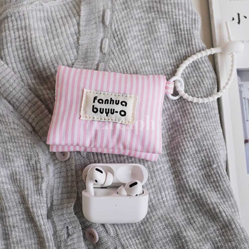 mini stripe Airpods case bag (5colors)