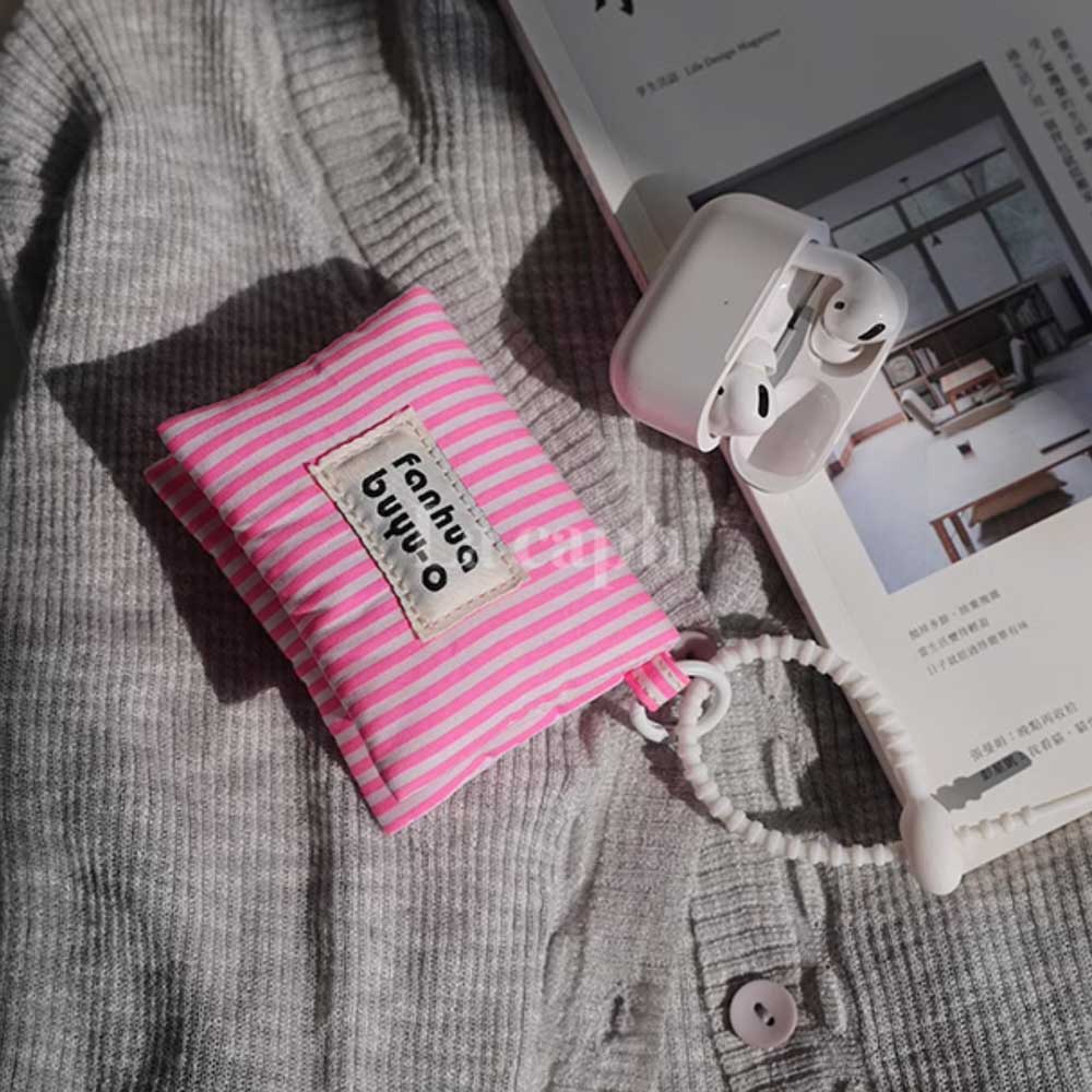 mini stripe Airpods case bag (5colors)