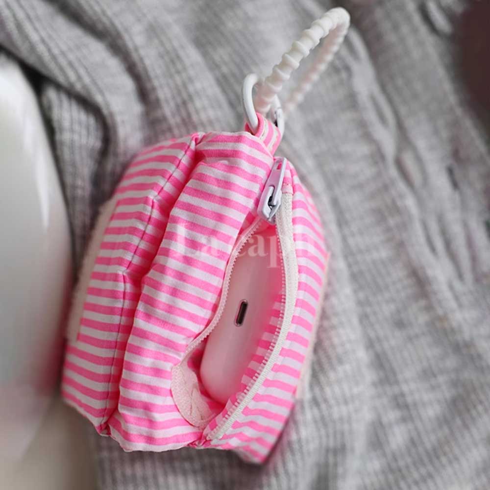 mini stripe Airpods case bag (5colors)