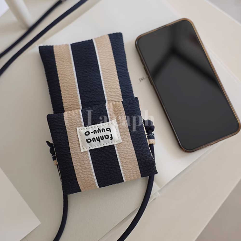 stripe compact iPhone bag (2colors)