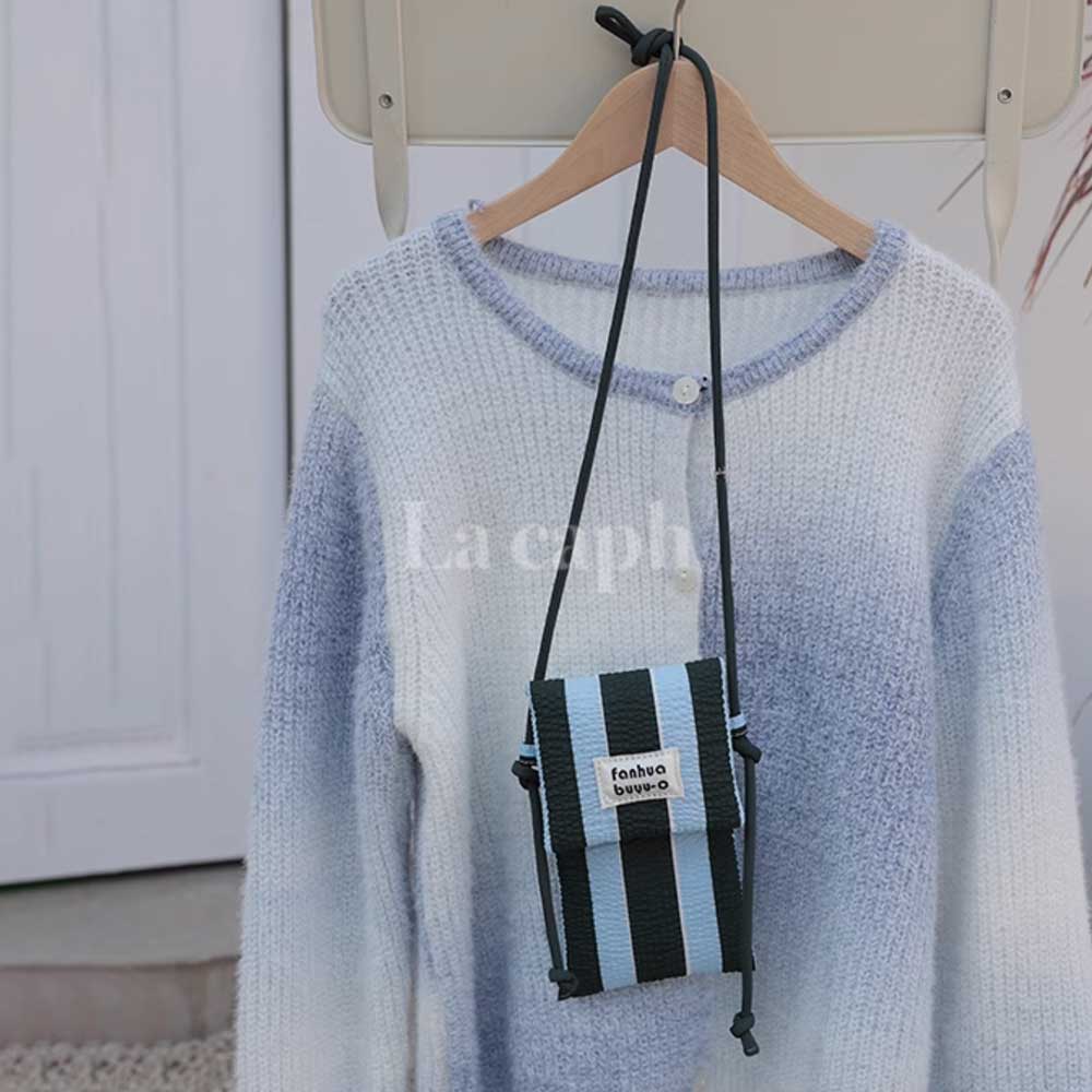 stripe compact iPhone bag (2colors)