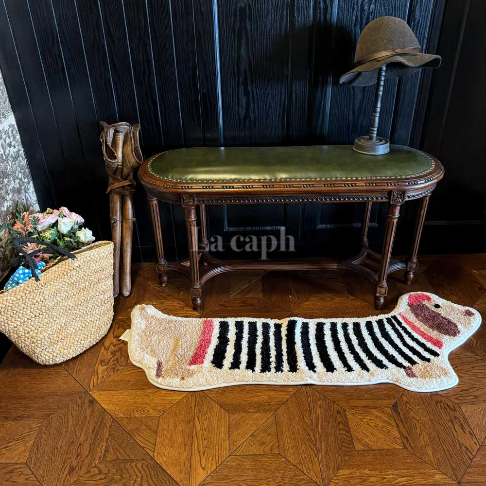 cute dog shape rug (2designs)