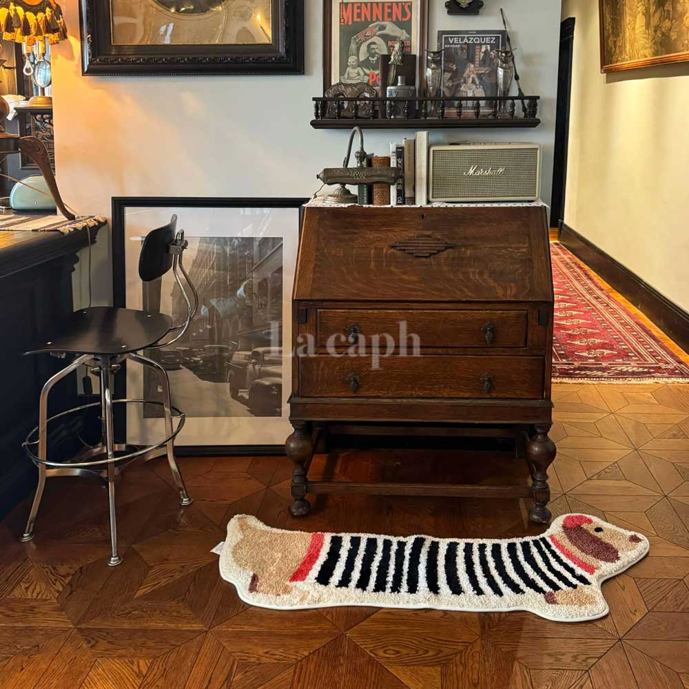 cute dog shape rug (2designs)