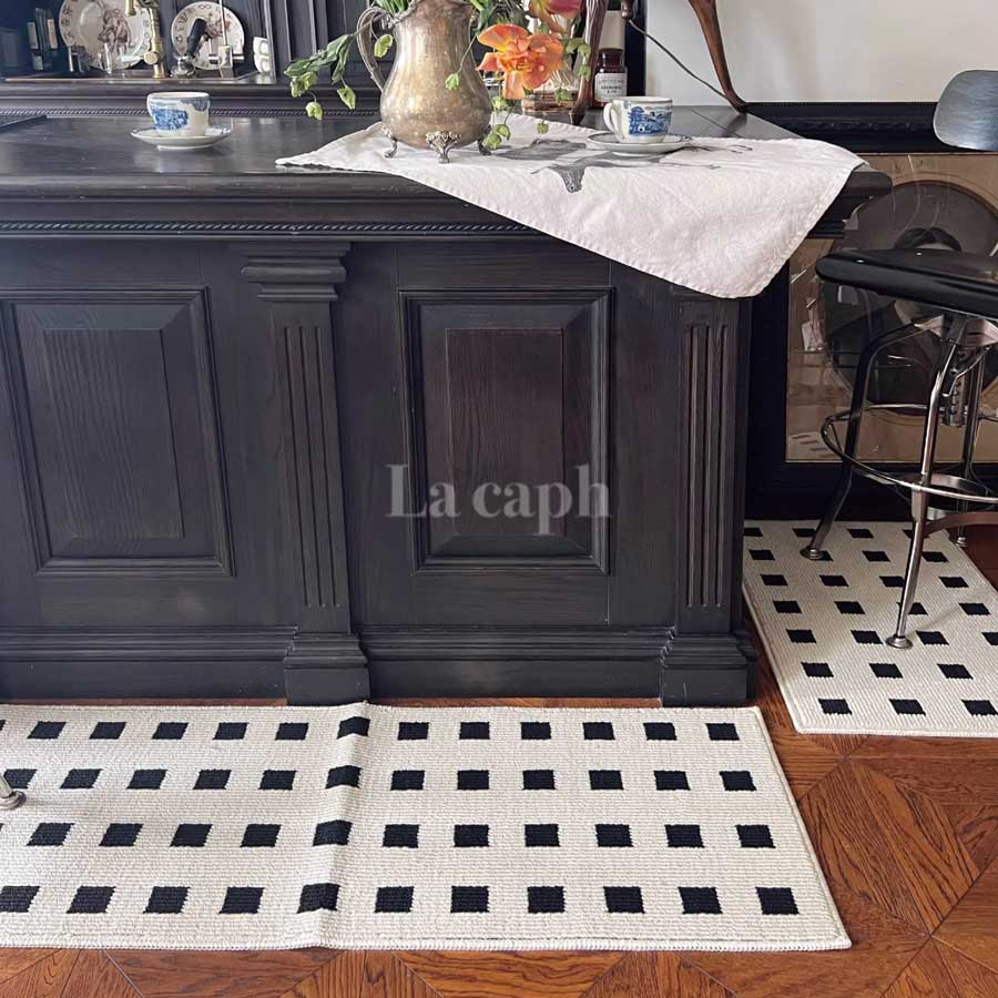 monotone block kitchen mat (2colors)
