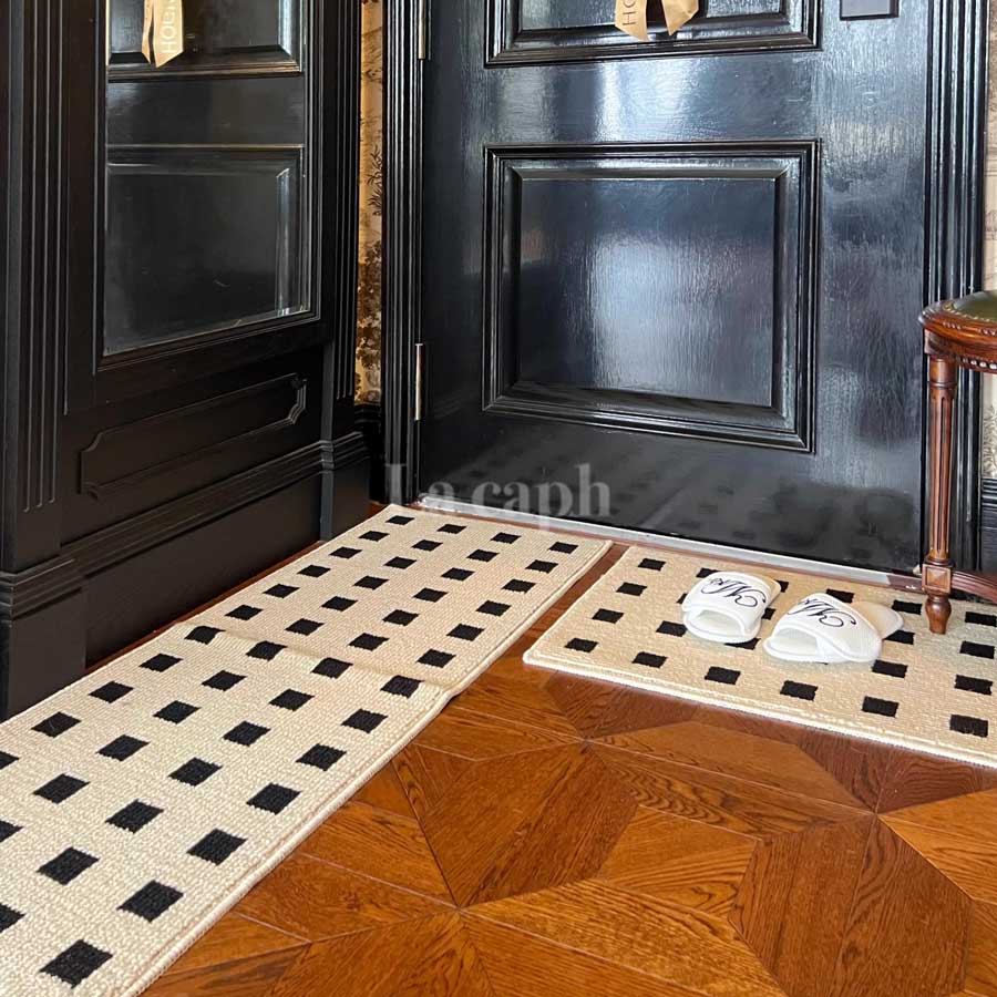 monotone block kitchen mat (2colors)