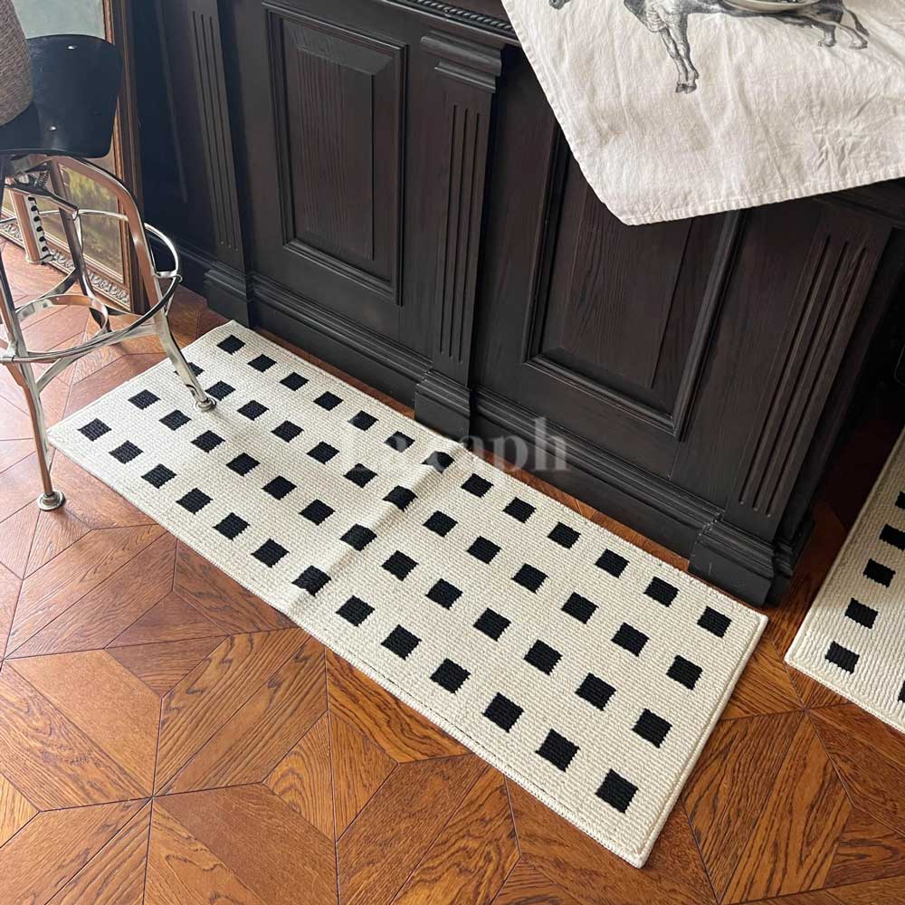 monotone block kitchen mat (2colors)