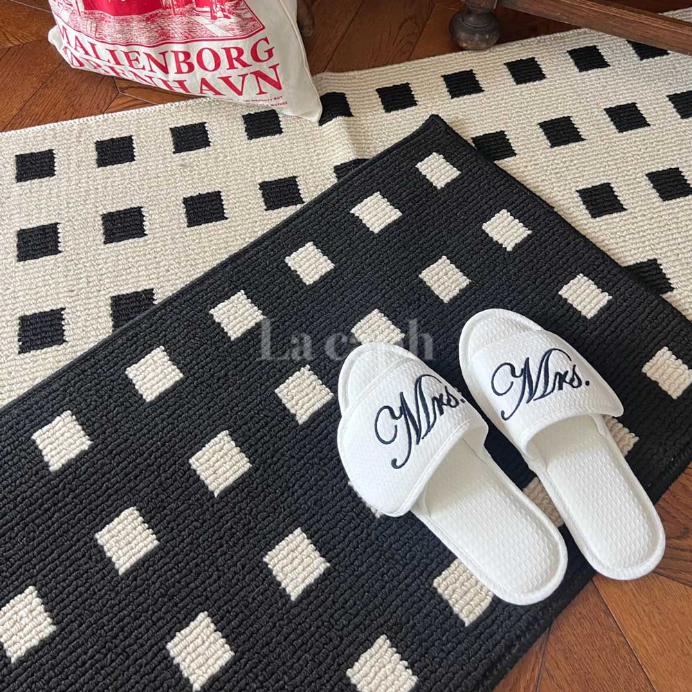 monotone block kitchen mat (2colors)