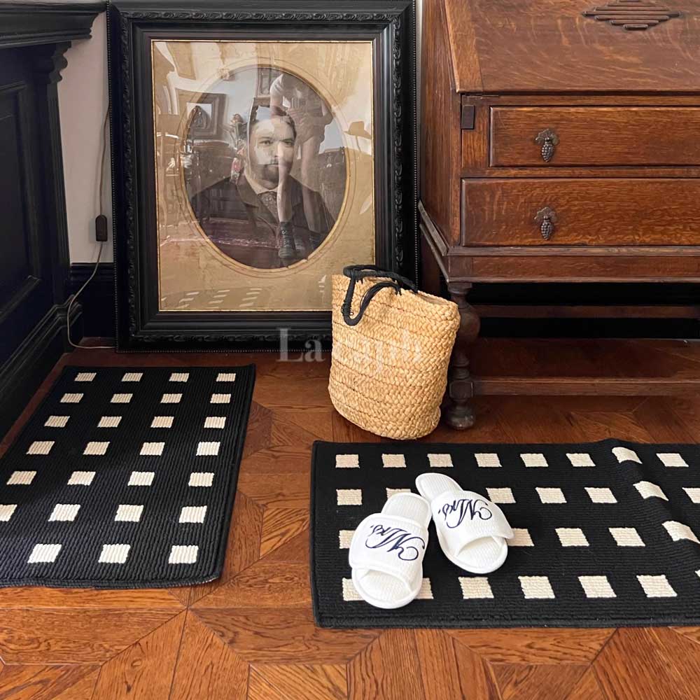 monotone block kitchen mat (2colors)