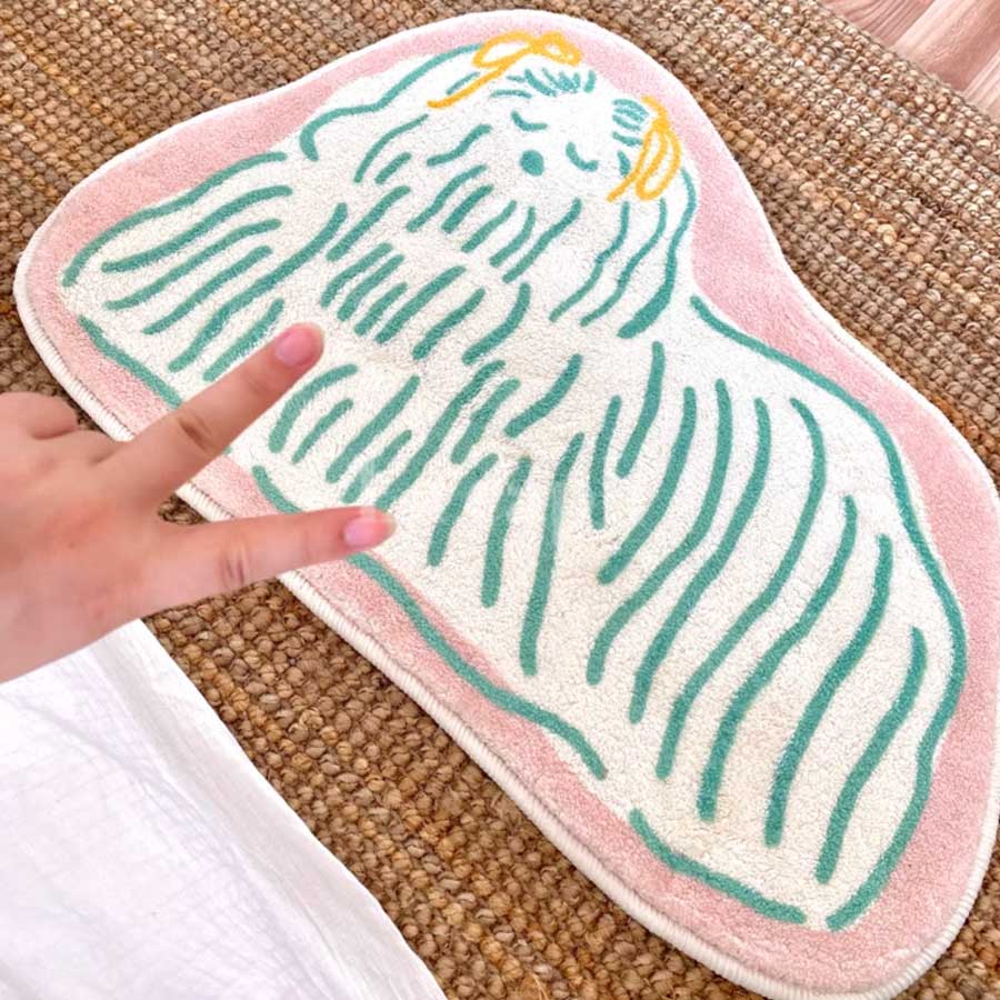 fluffy dog mat (2colors)