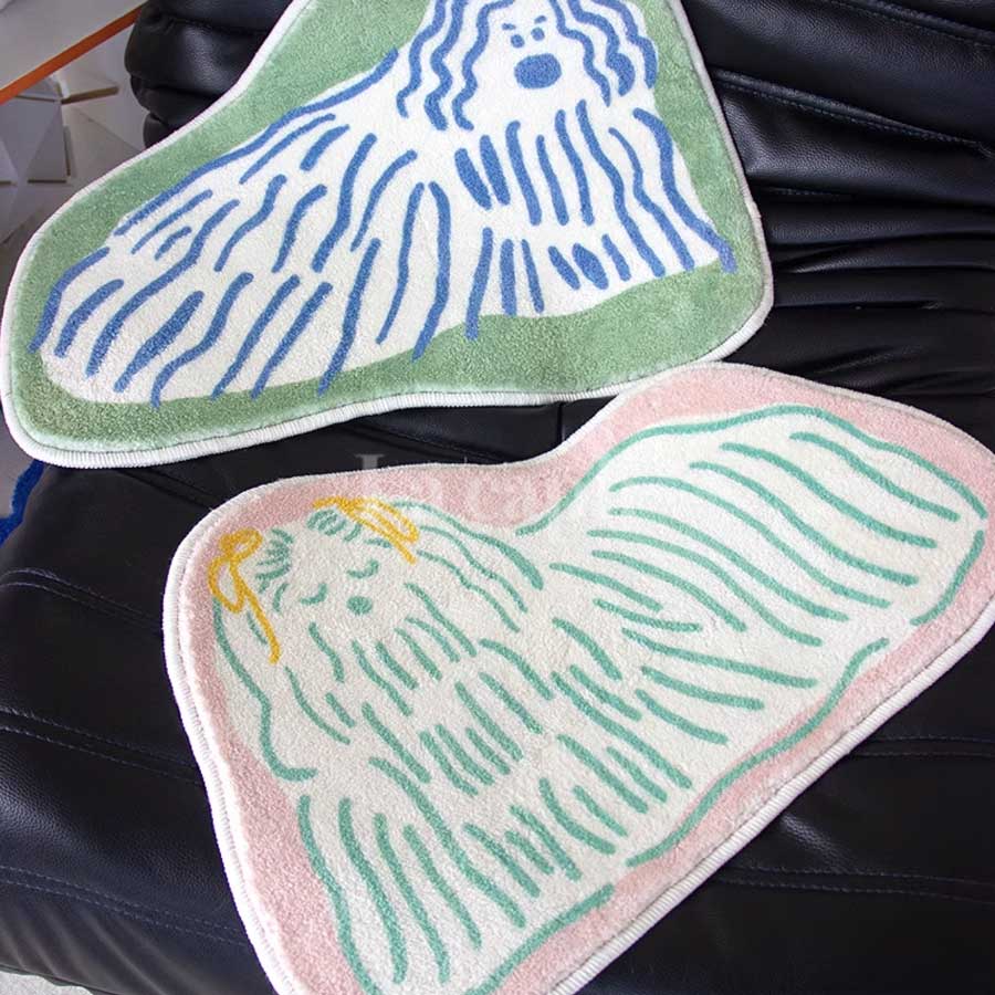 fluffy dog mat (2colors)