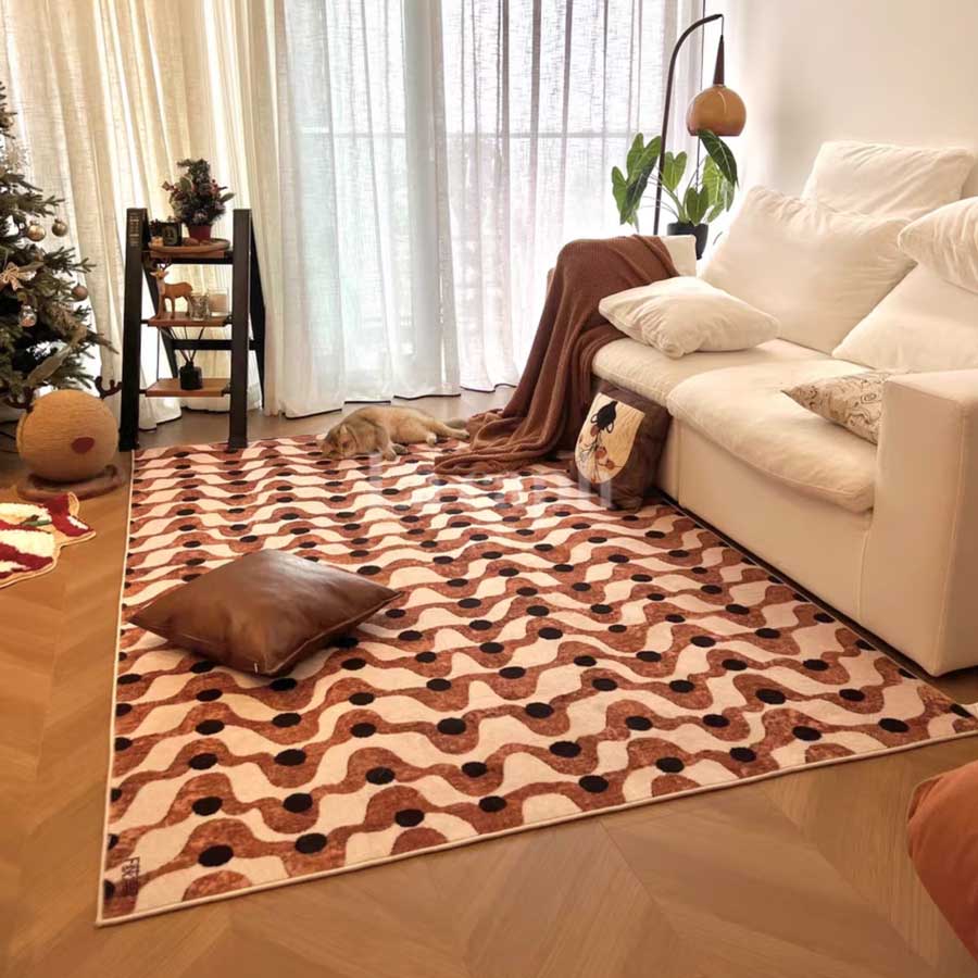 coffee color rug (2designs)