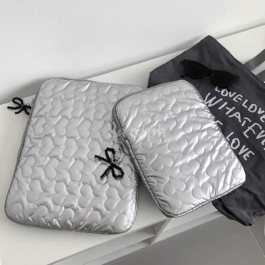 heart quilted PC bag (2colors)