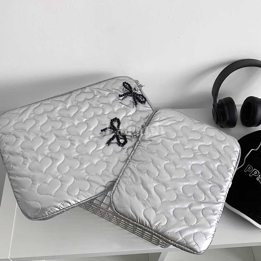 heart quilted PC bag (2colors)