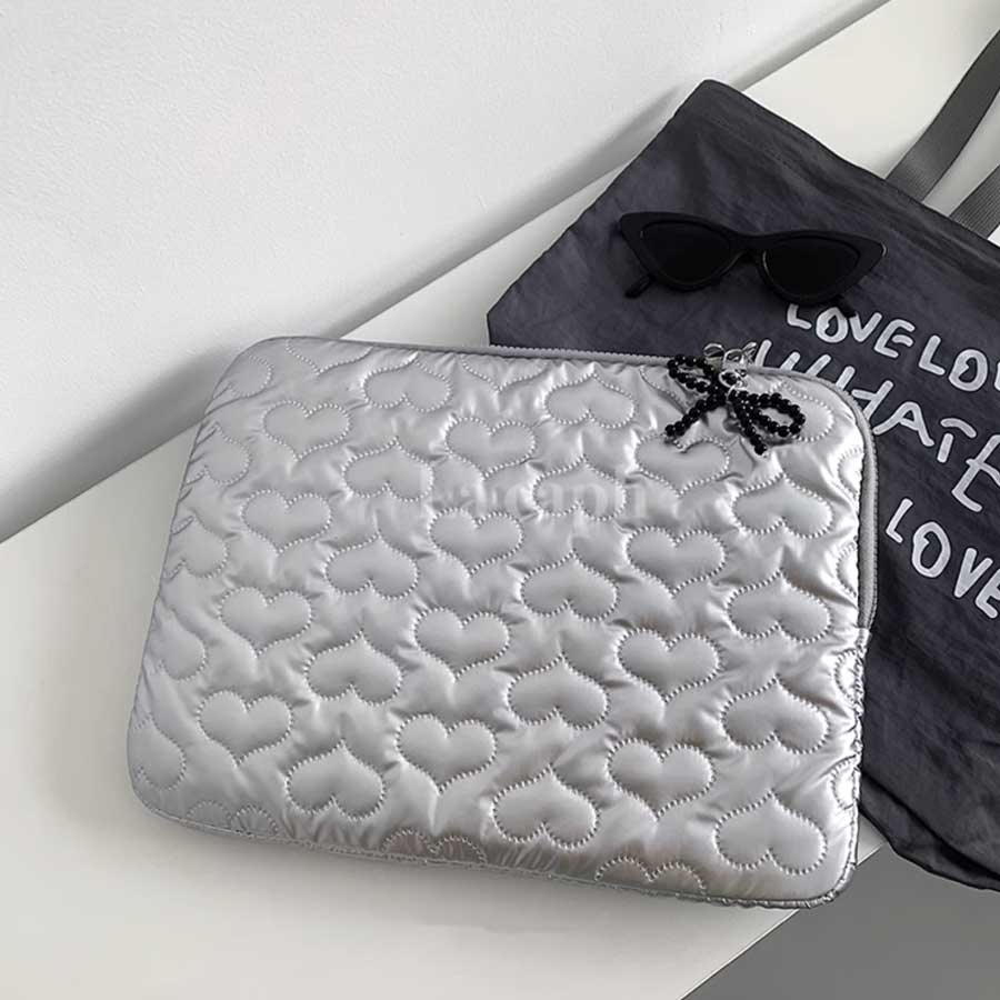 heart quilted PC bag (2colors)
