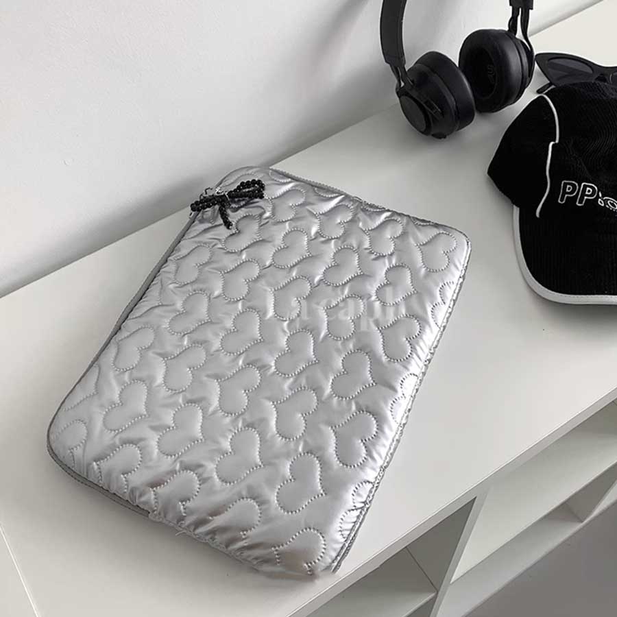 heart quilted PC bag (2colors)