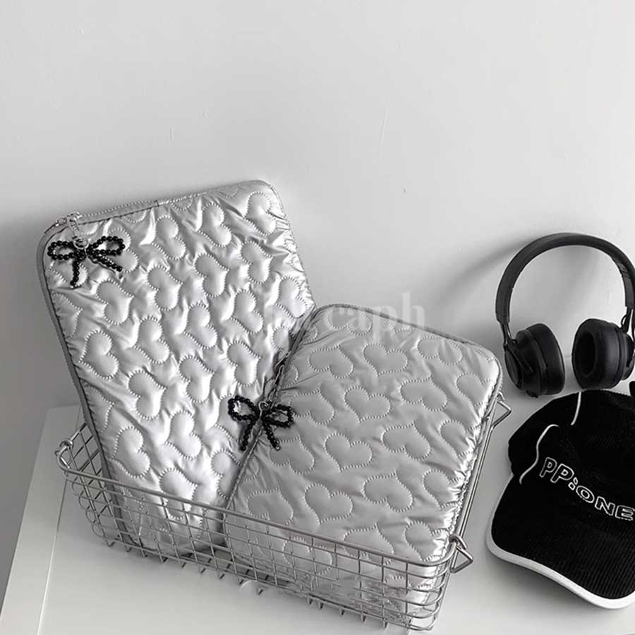 heart quilted PC bag (2colors)