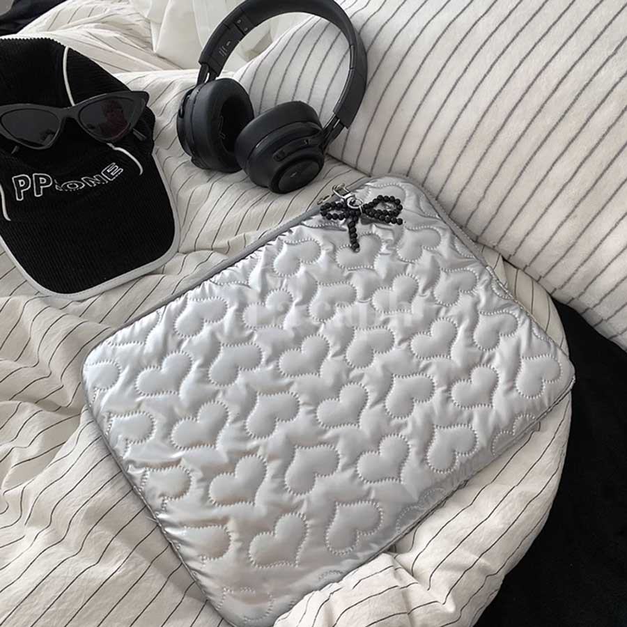 heart quilted PC bag (2colors)