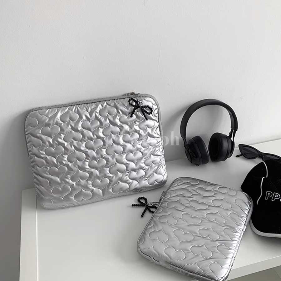 heart quilted PC bag (2colors)