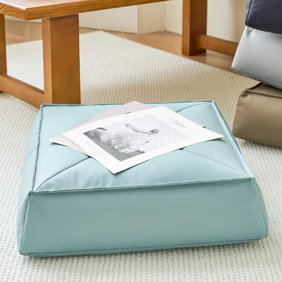 square leather bead cushion (4colors)
