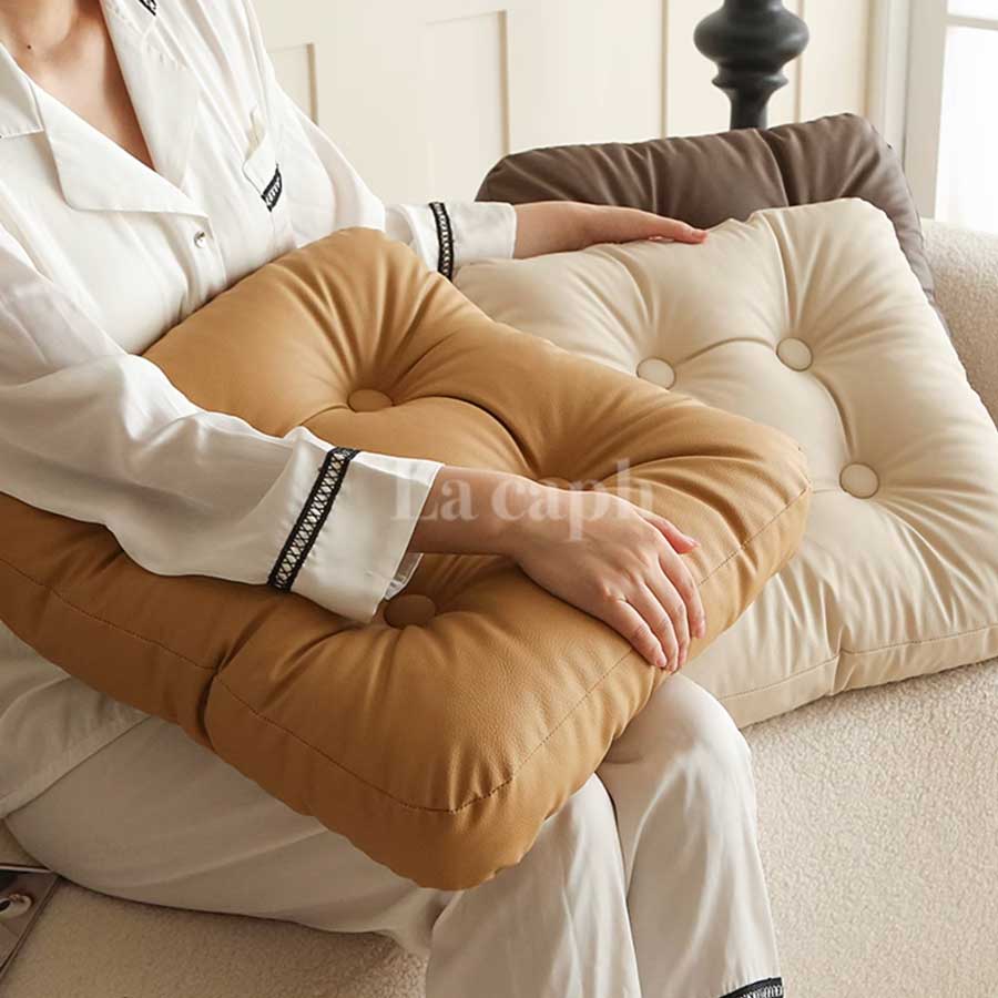 square PU leather cushion (4colors)