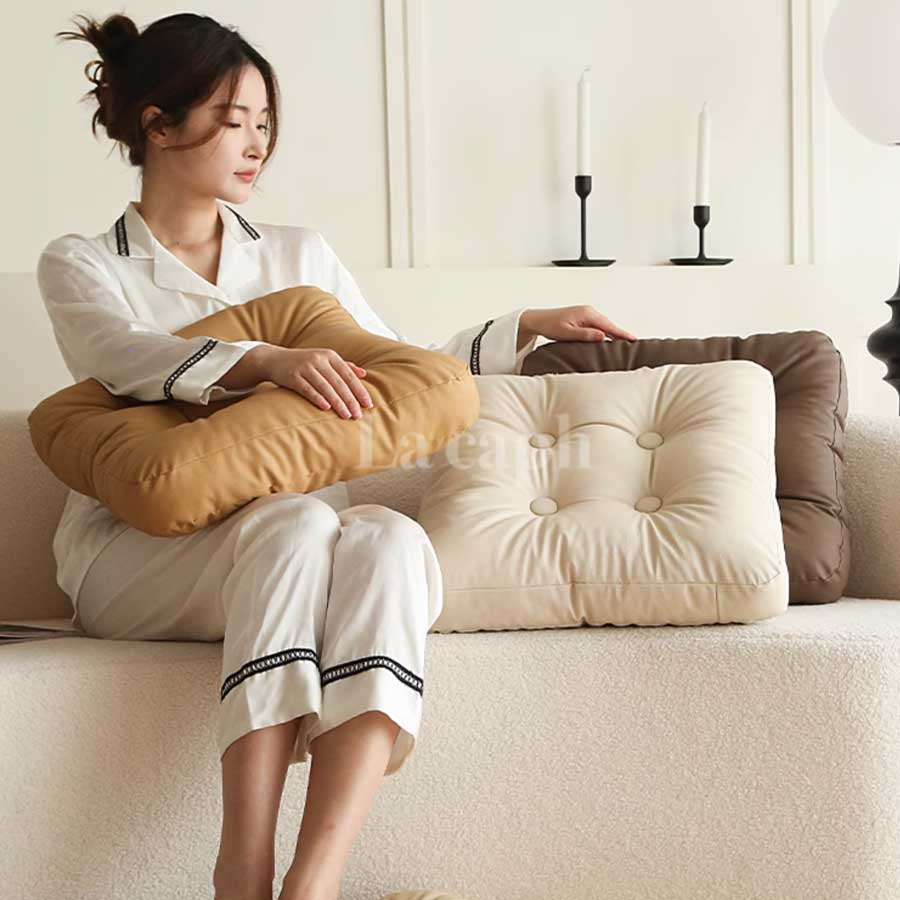 square PU leather cushion (4colors)