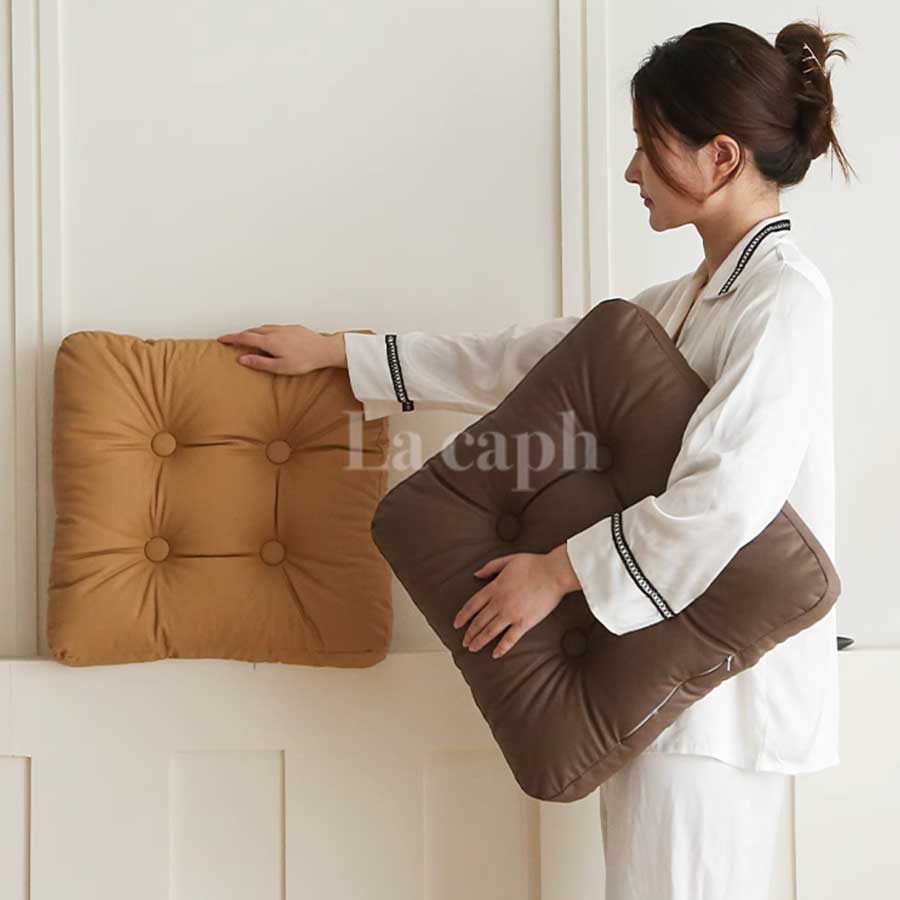 square PU leather cushion (4colors)