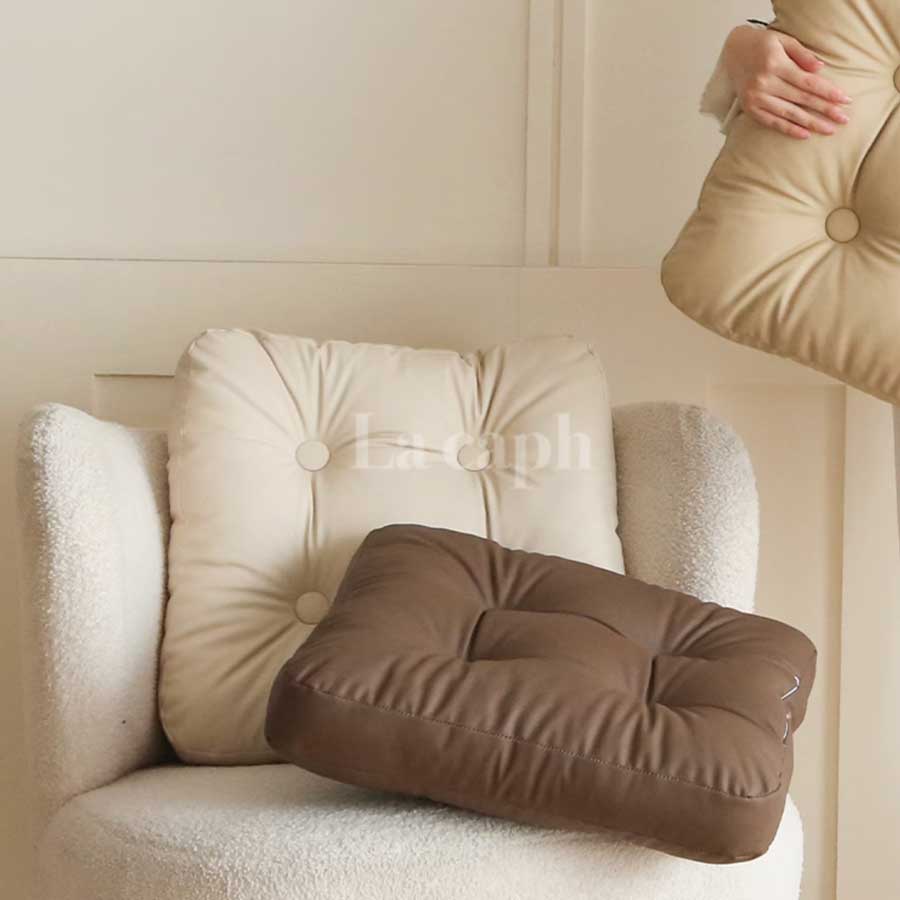 square PU leather cushion (4colors)