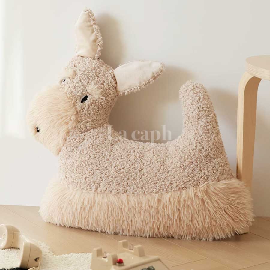 dog shaped floor cushion