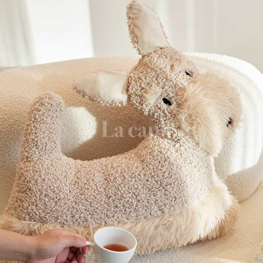 dog shaped floor cushion