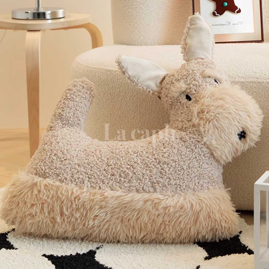 dog shaped floor cushion