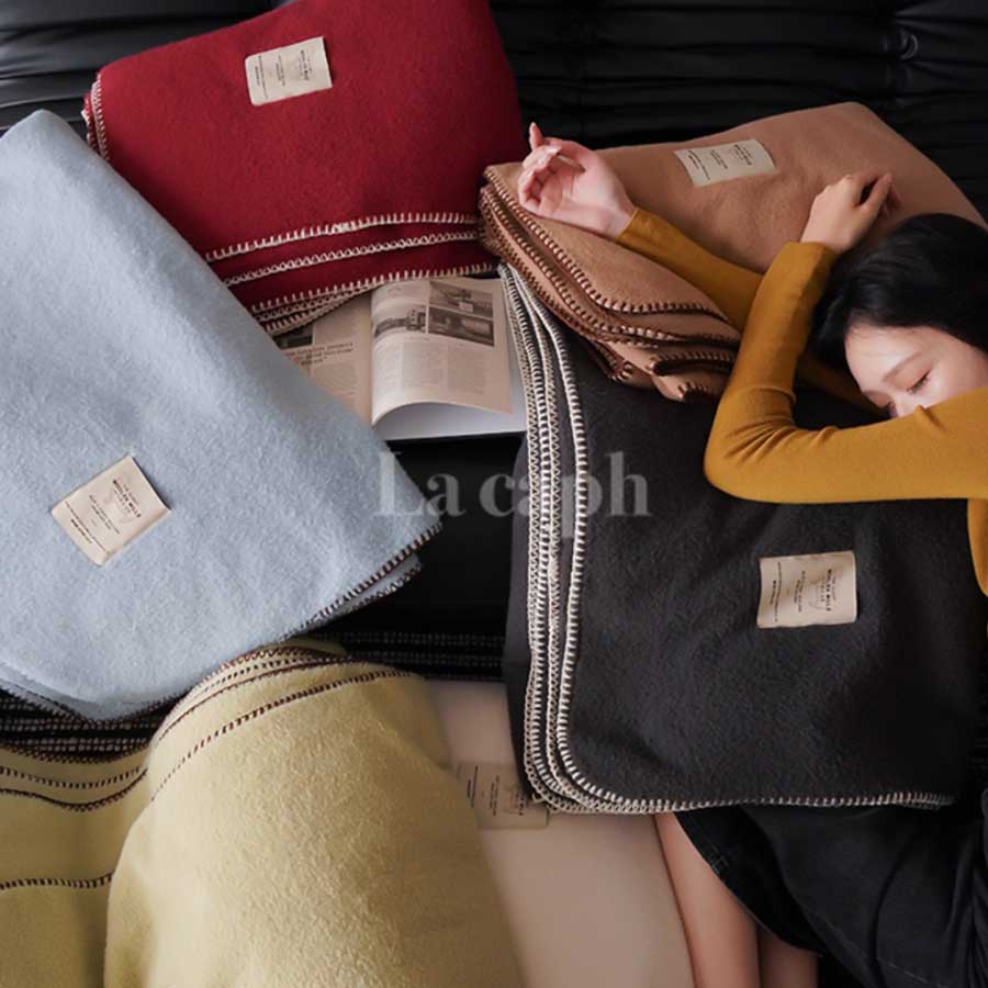 solid color soft blanket (6colors)