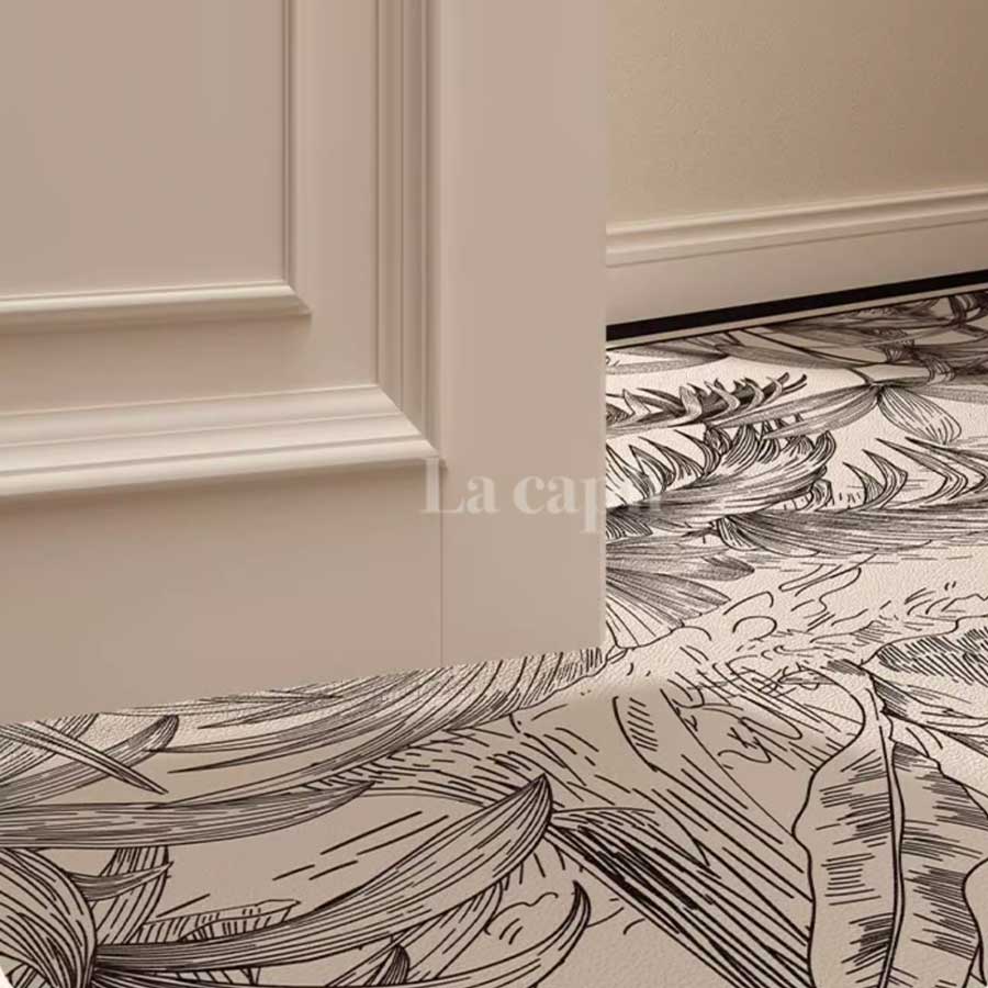 black jungle kitchen mat
