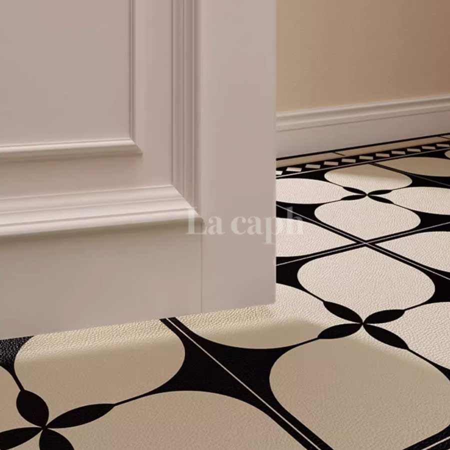black tile door mat