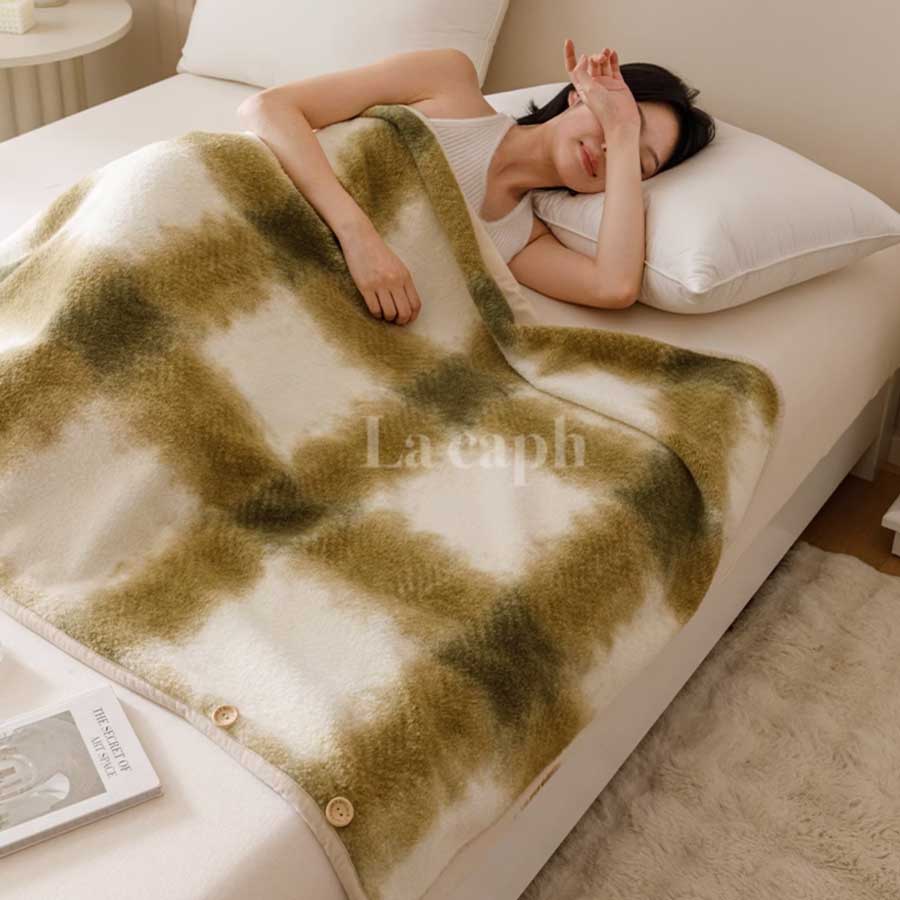 warm check blanket (3colors)