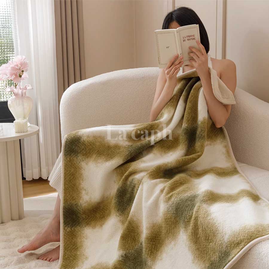 warm check blanket (3colors)