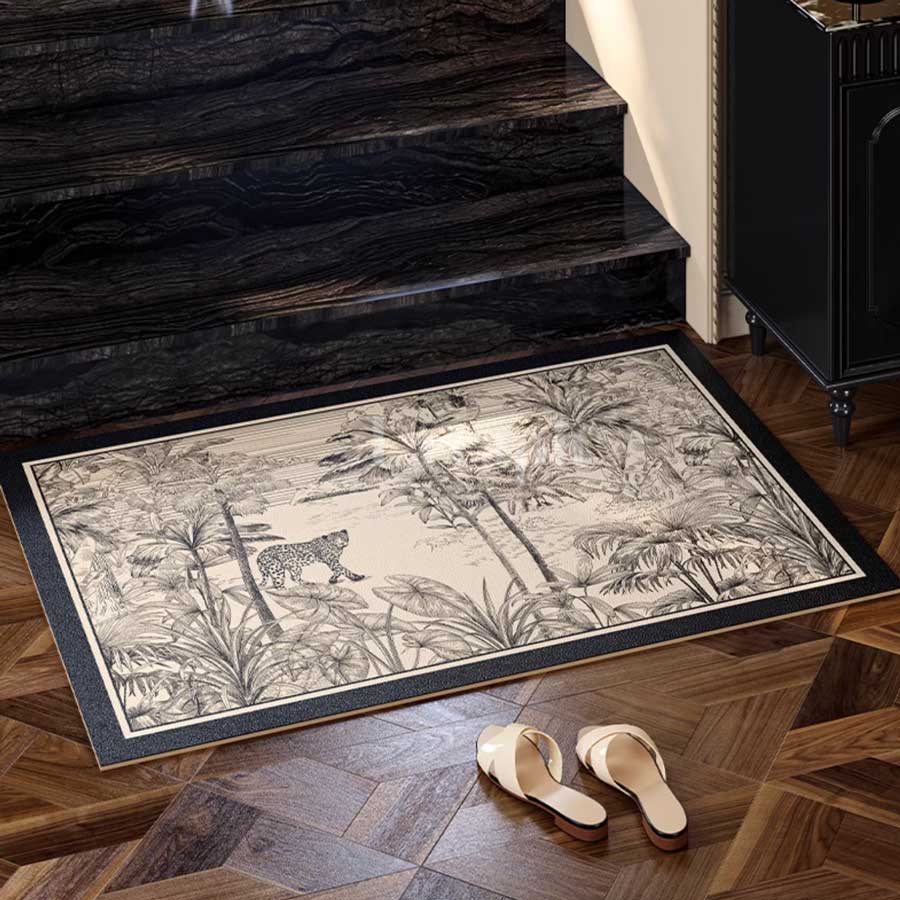 black jungle door mat (2types)