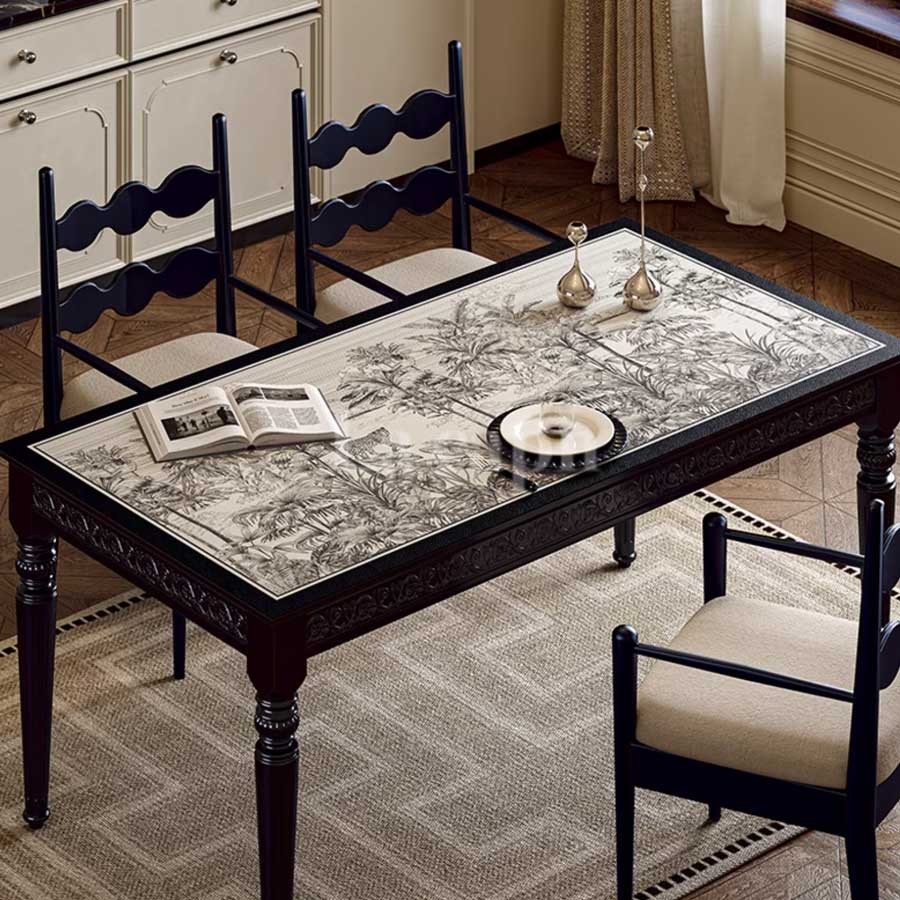 black jungle table mat (2designs)
