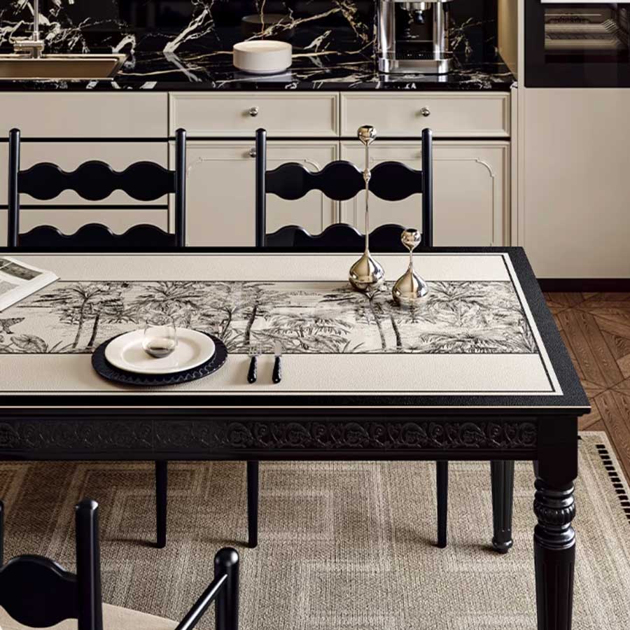 black jungle table mat (2designs)