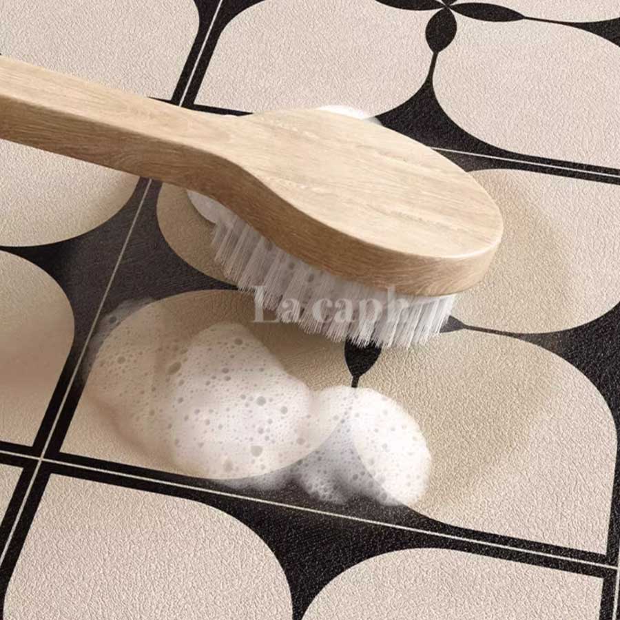 black tile sink mat