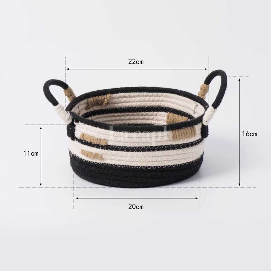 cotton rope basket(2sizes)