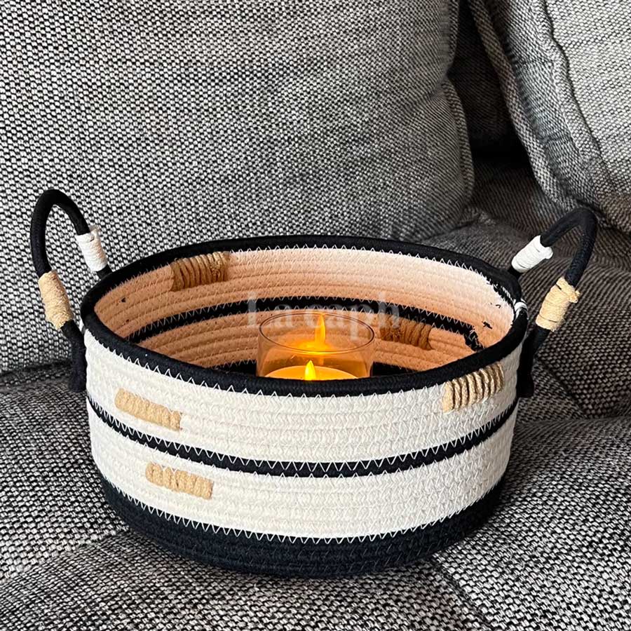 cotton rope basket(2sizes)
