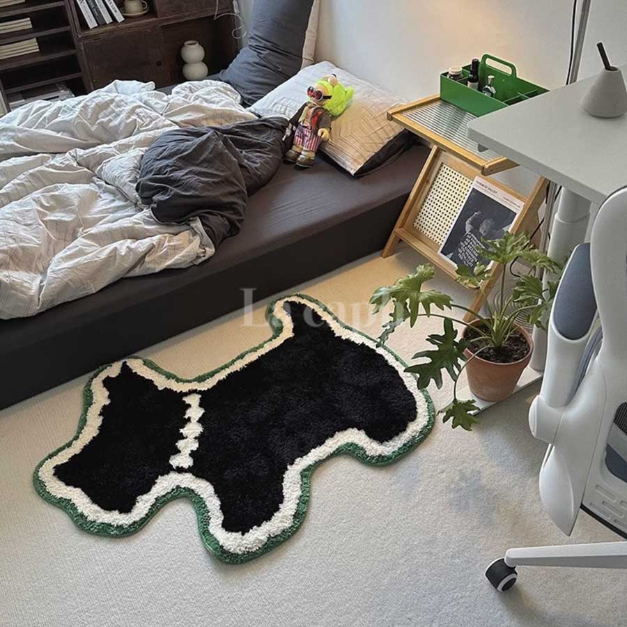 dog shaped floor mat (2designs)