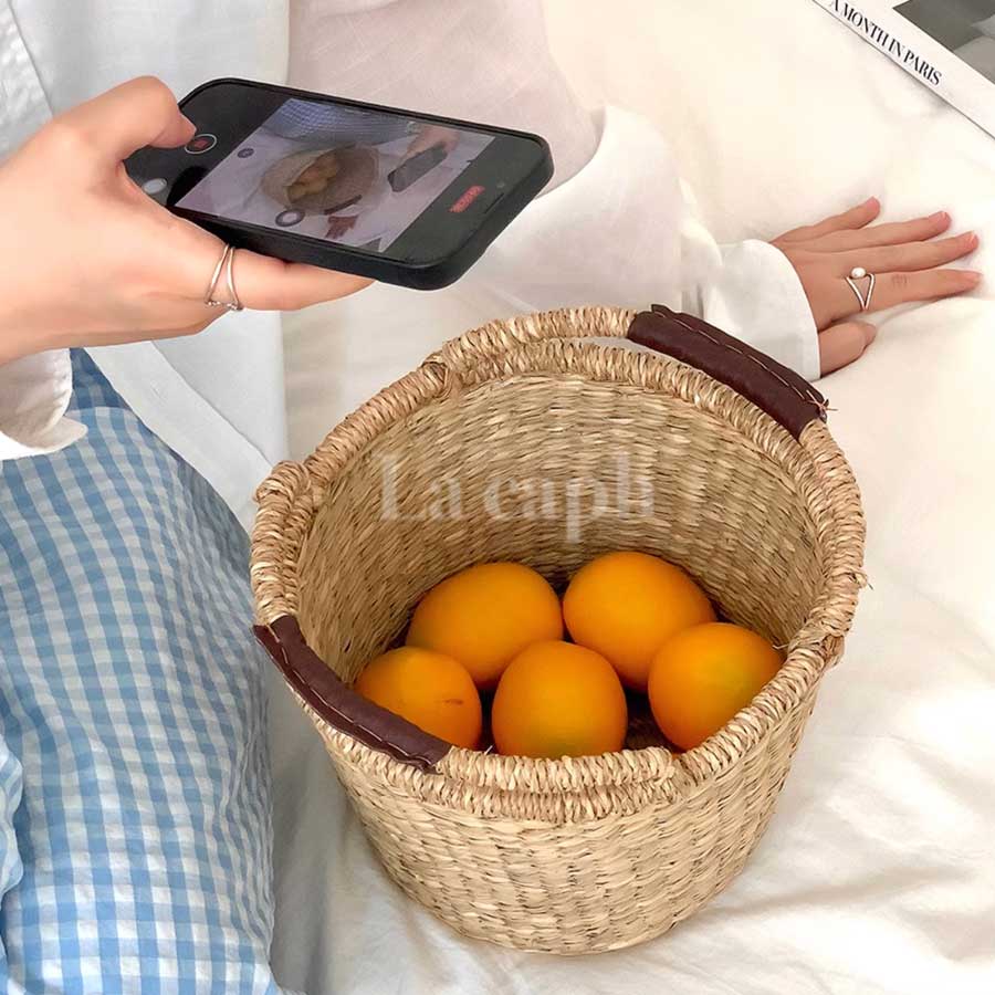 handwoven storage basket (3designs)