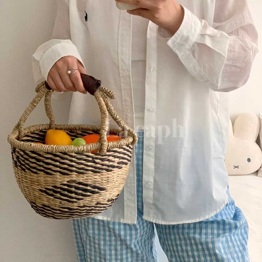 handwoven storage basket (3designs)