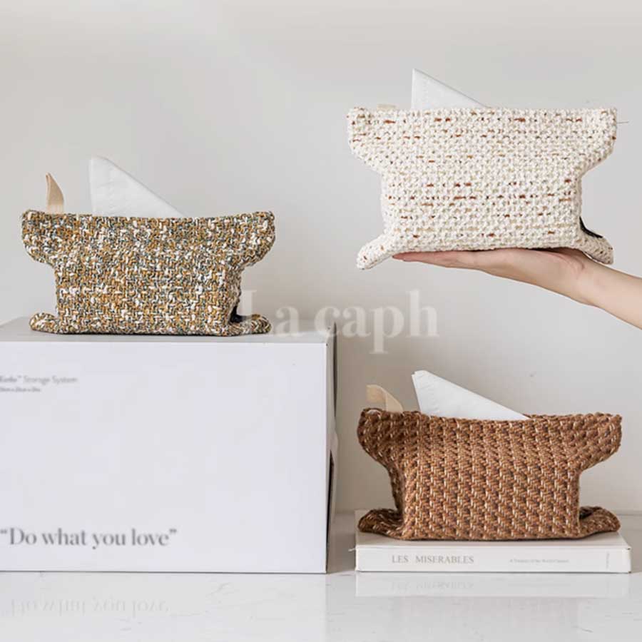 mix knit tissue cover (3colors)