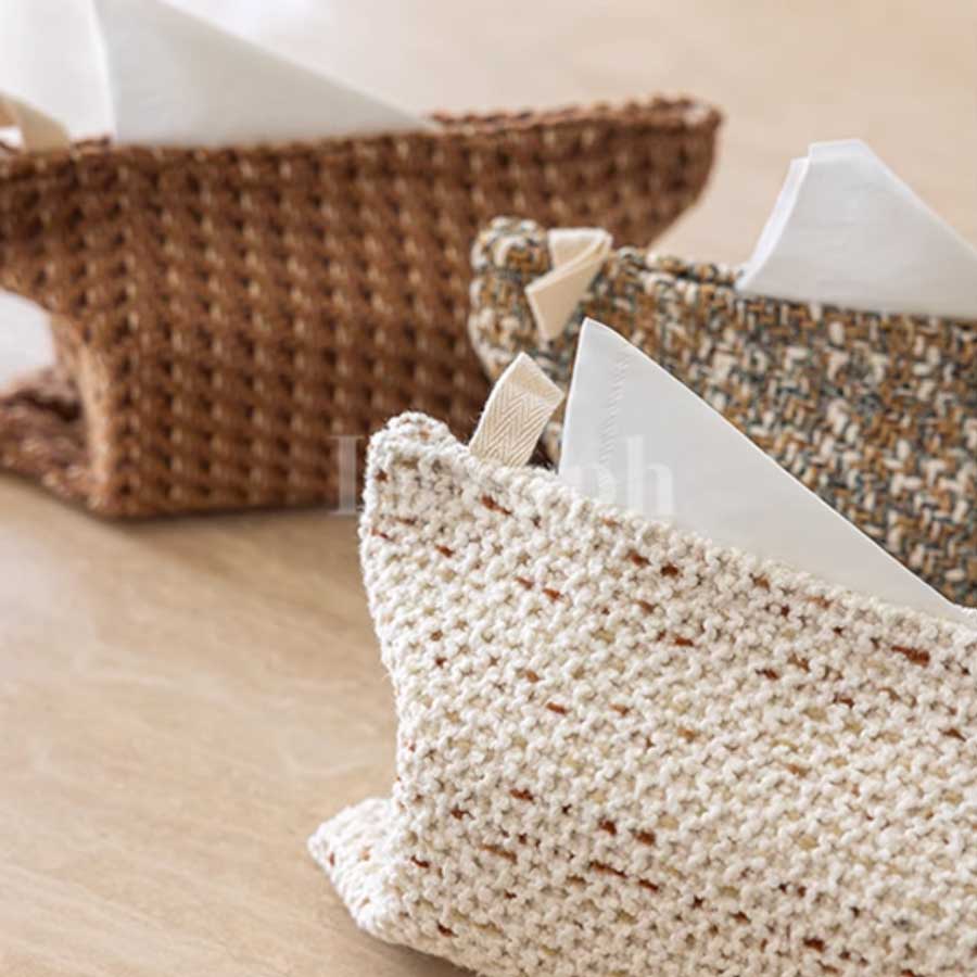 mix knit tissue cover (3colors)