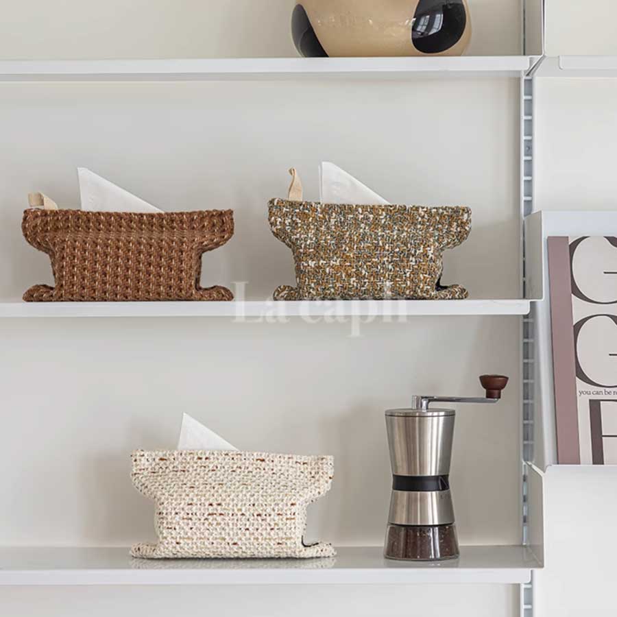 mix knit tissue cover (3colors)