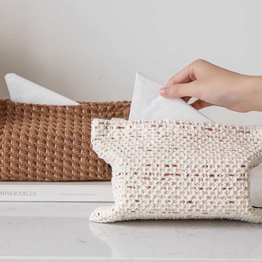 mix knit tissue cover (3colors)