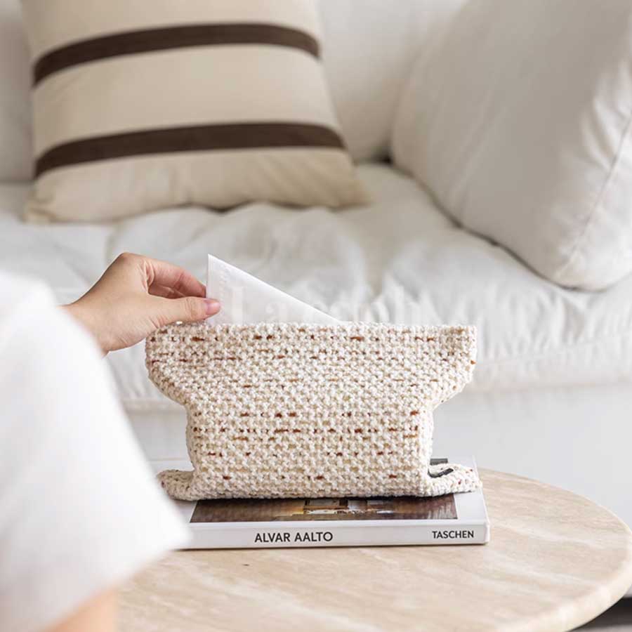 mix knit tissue cover (3colors)