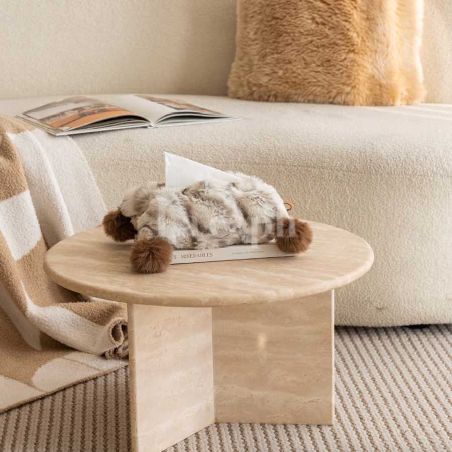 pom pom fur tissue cover